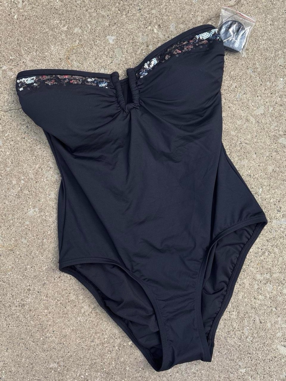 NWT Vince Camuto black one piece swimsuit